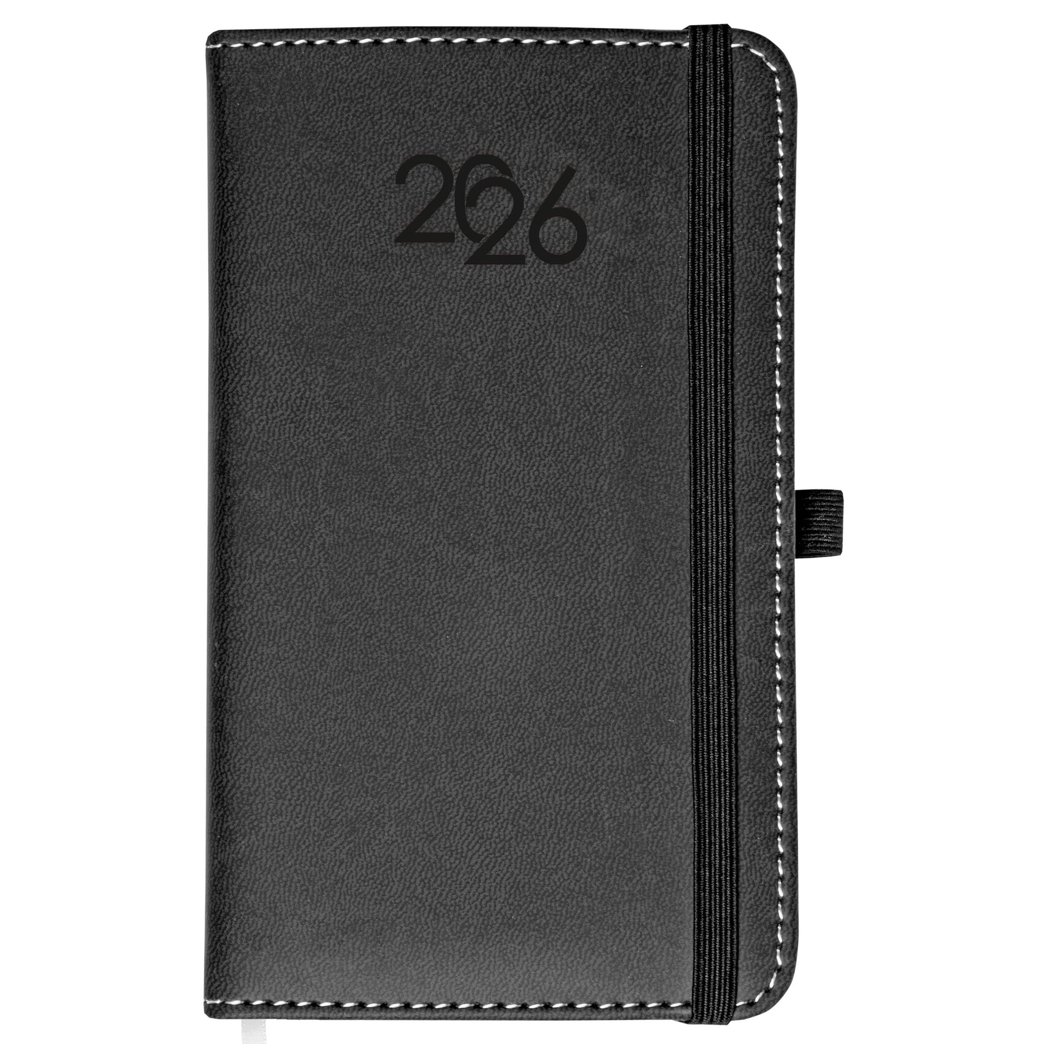 Agenda tascabile giornaliera 2026, copertina rigida in PU termovirante con impuntura Agenda tascabile giornaliera 2026, copertina rigida in PU termovirante con impuntura