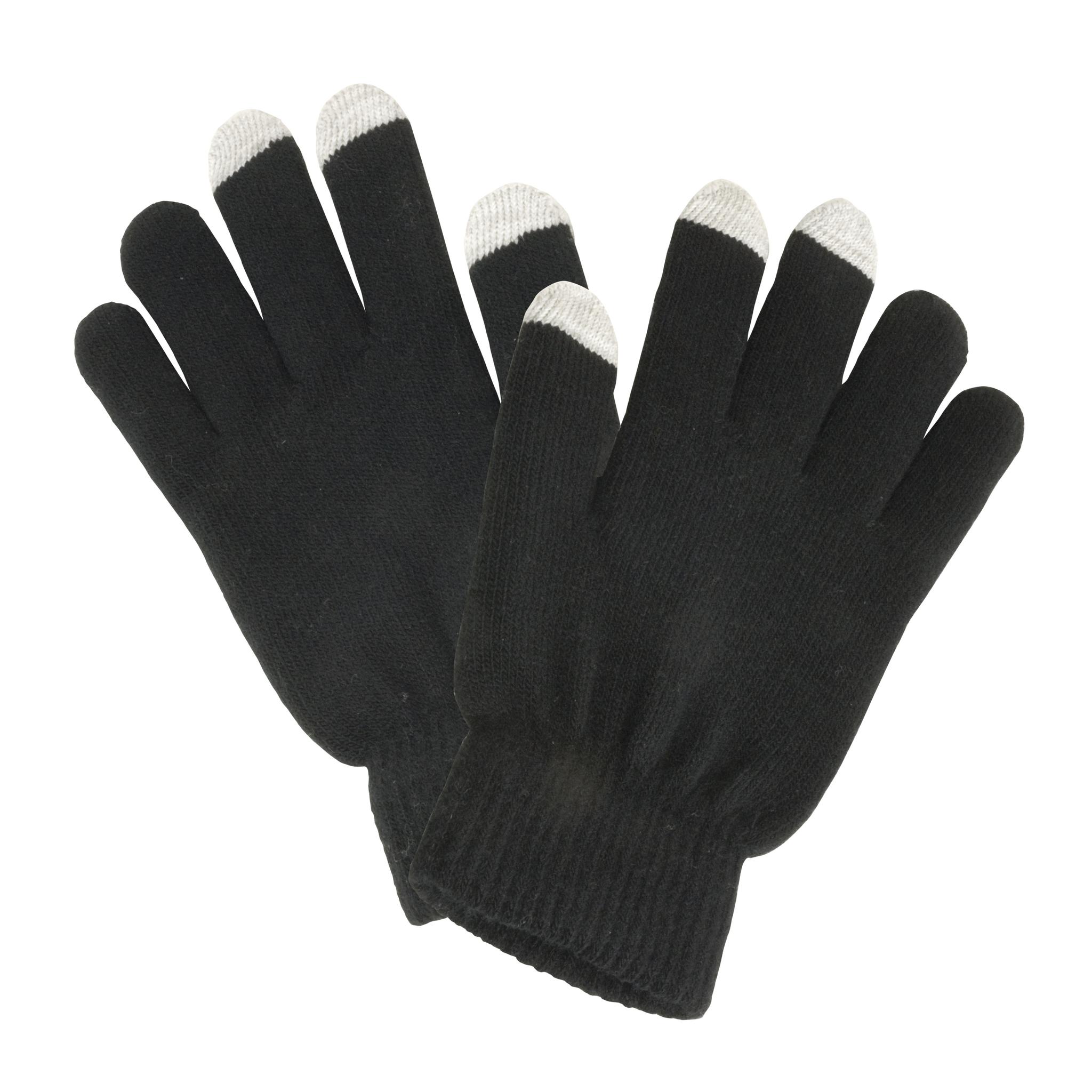 Gants en acrylique avec extremité des doigts en matériel conducteur pour smartphone Gants en acrylique avec extremité des doigts en matériel conducteur pour smartphone