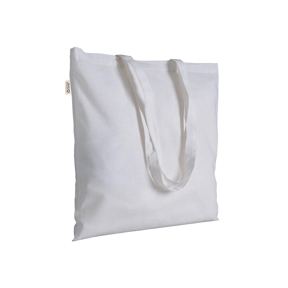 Borsa shopper a tinta unita in cotone riciclato da 220 g/m2 Borsa shopper a tinta unita in cotone riciclato da 220 g/m2