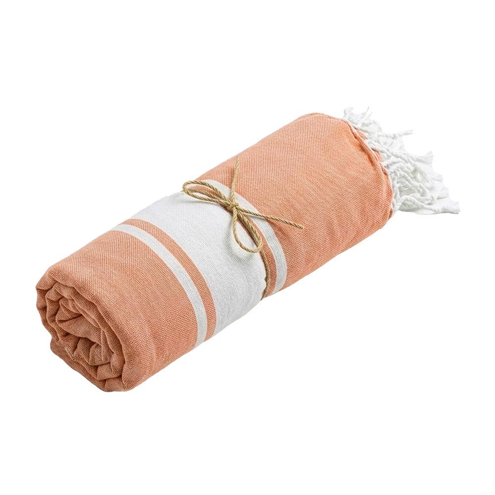 GRS-zertifiziertes Strandtuch aus recycelter Baumwolle mit 150 g/m2 GRS-zertifiziertes Strandtuch aus recycelter Baumwolle mit 150 g/m2