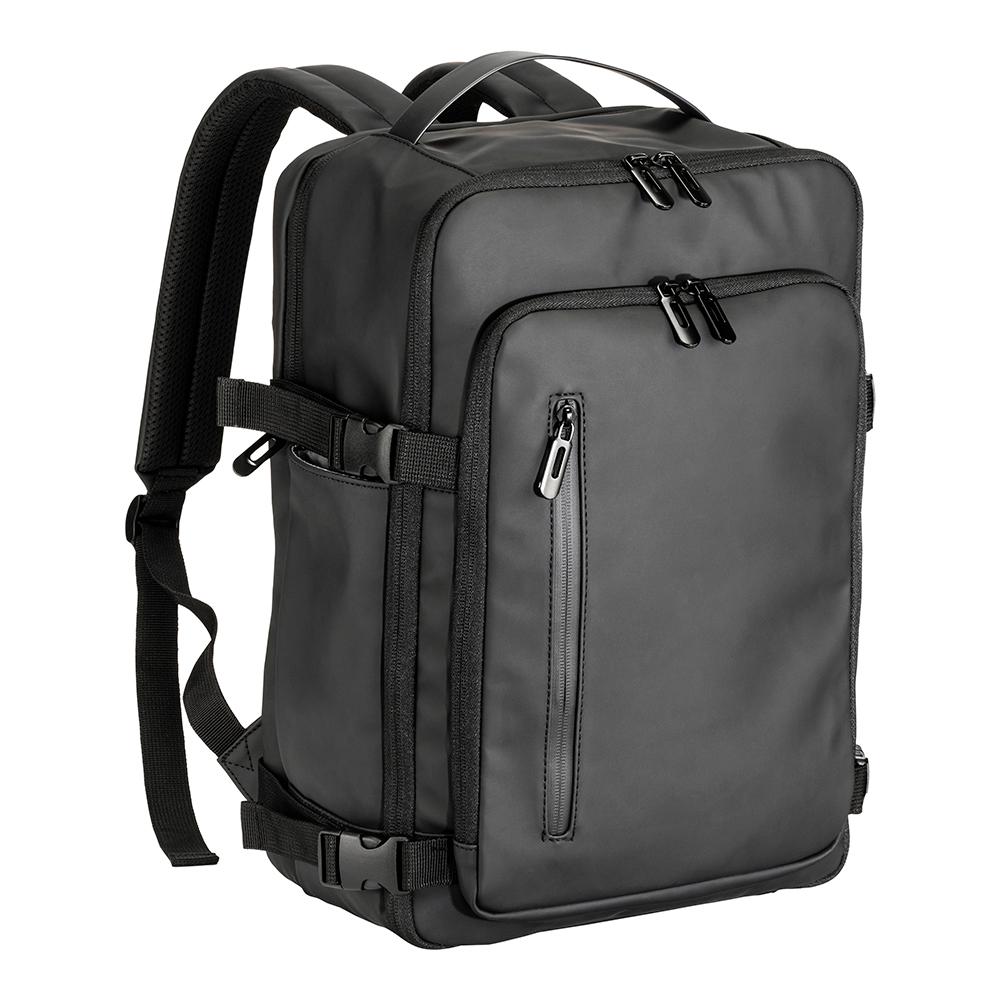 Mochila de viaje tamaño cabina con soporte para portátil (15) en PU suave e impermeable Mochila de viaje tamaño cabina con soporte para portátil (15) en PU suave e impermeable