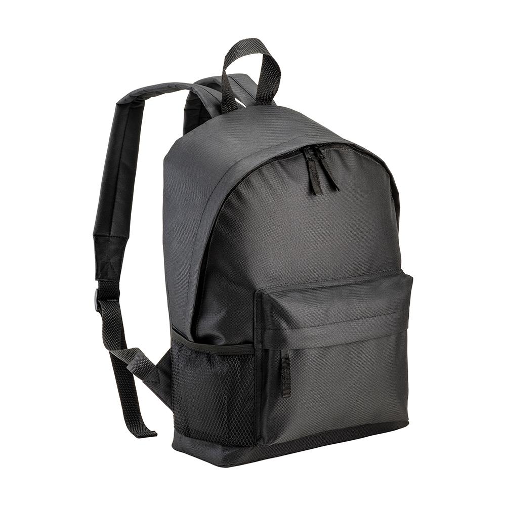 R-PET Rucksack aus recyceltem Polyester mit externer Reißverschlusstasche R-PET Rucksack aus recyceltem Polyester mit externer Reißverschlusstasche