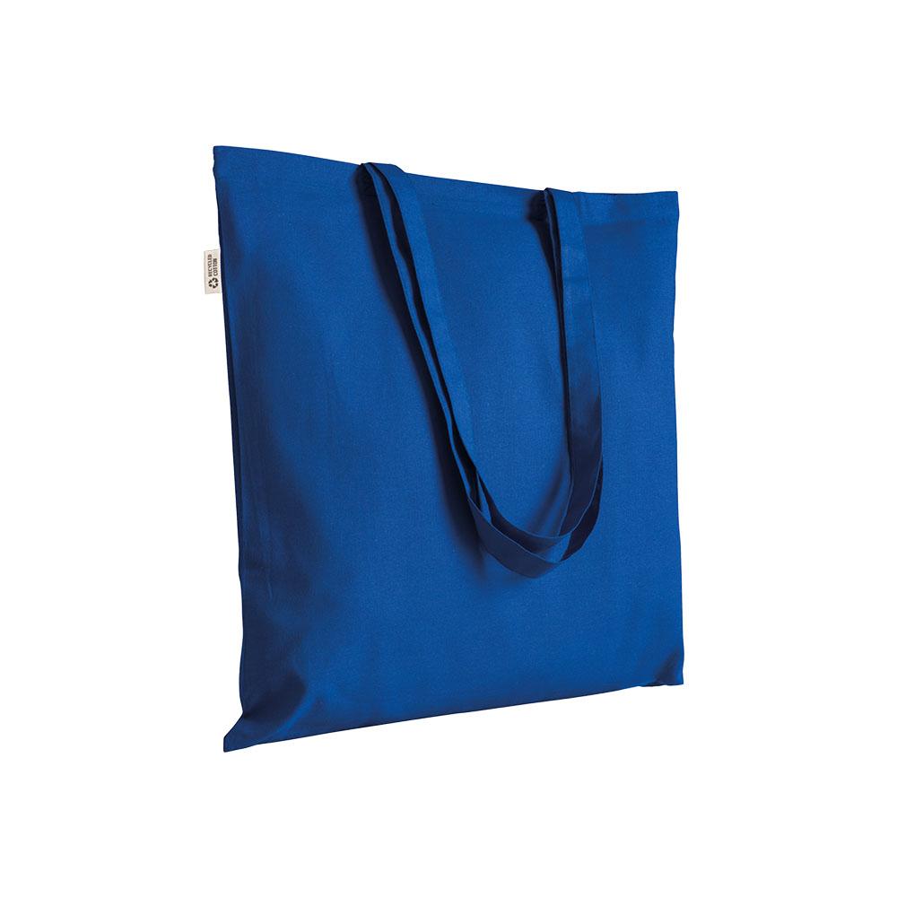 Plain-coloured shopper bag in 140 g/m2 recycled cotton. GRS certified Plain-coloured shopper bag in 140 g/m2 recycled cotton. GRS certified