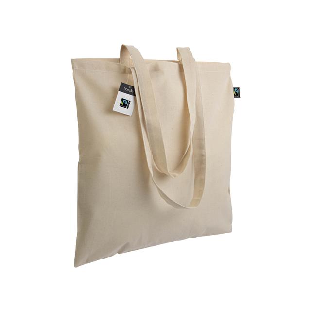 140g/m2 fairtrade® shopping bag, long handles