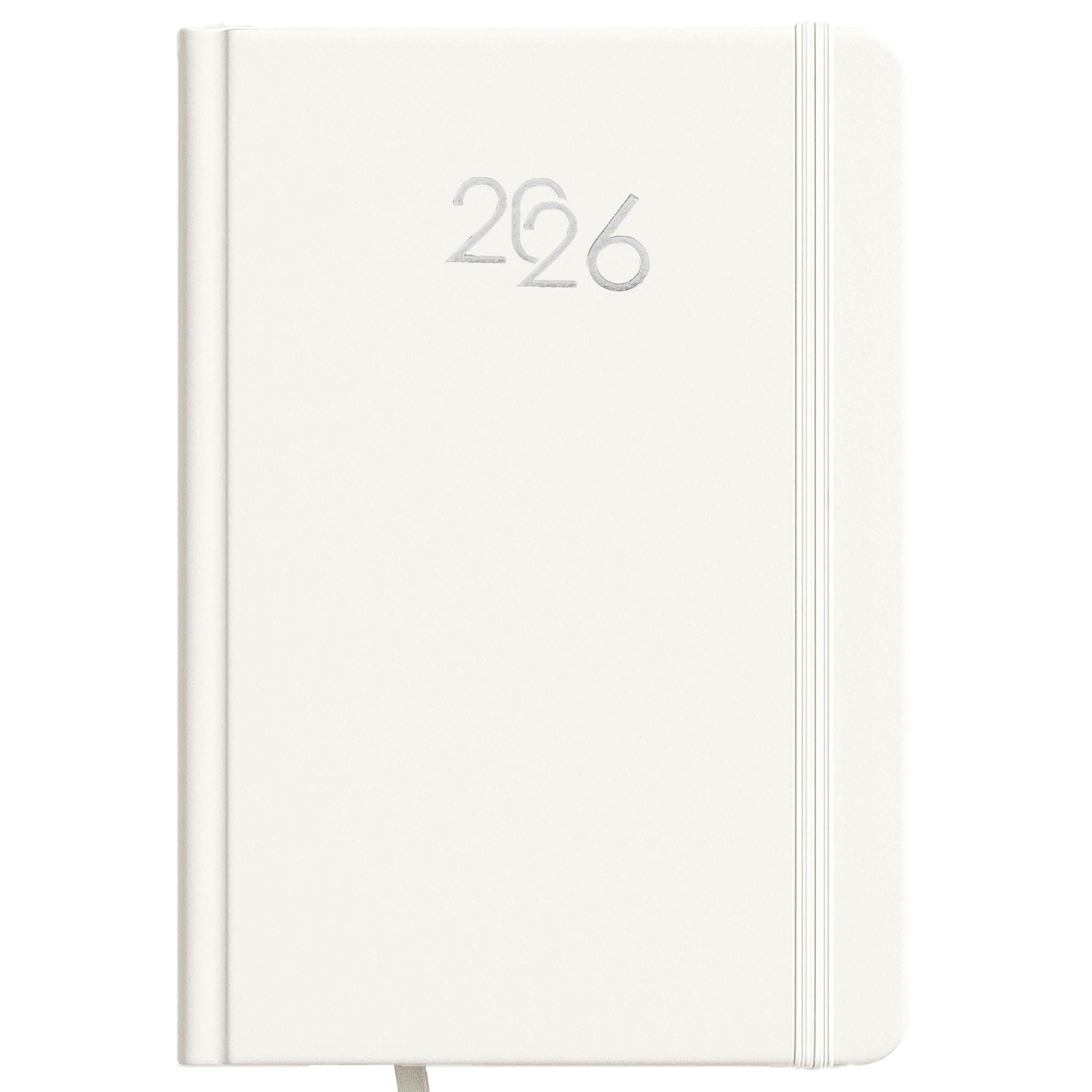 Agenda journalier 2026, couverture rigide en carton laminé Agenda journalier 2026, couverture rigide en carton laminé