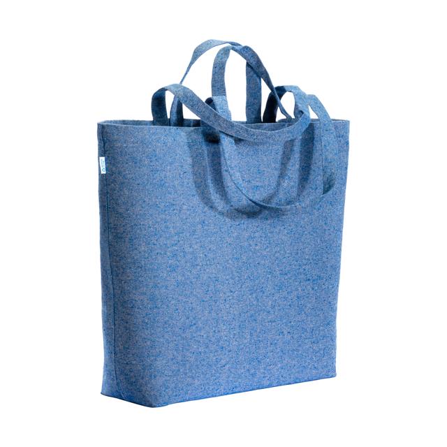 280 g/m2 recycled cotton shopper with double handles