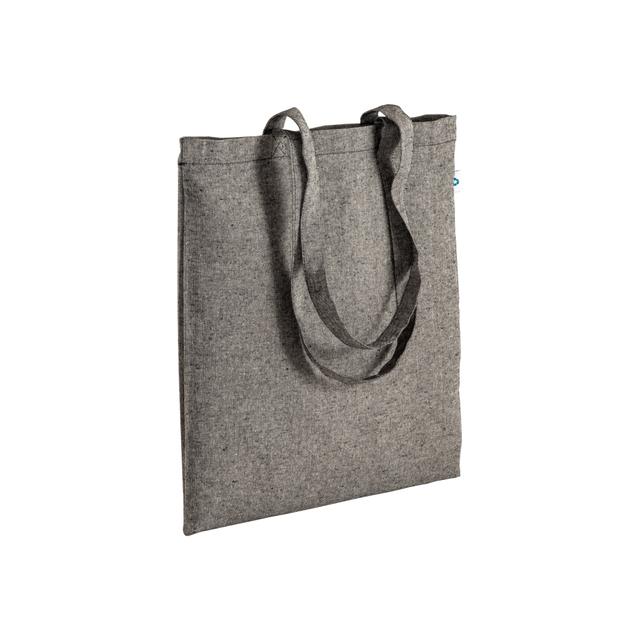Recycled cotton shopping bag 190 g/m2, long handles, 38 x 42 cm