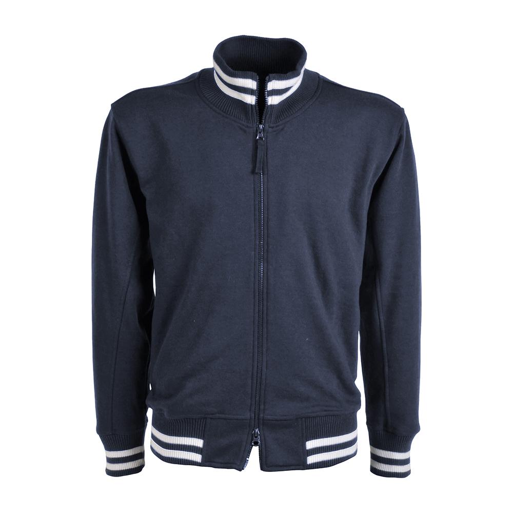 Sweat homme à fermeture éclair 60% coton, 40% polyester 280 g/m2 avec double bordures en c Sweat homme à fermeture éclair 60% coton, 40% polyester 280 g/m2 avec double bordures en c