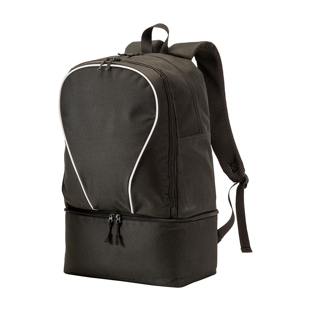 Sac à dos de sport en polyester 600D, compartiment à chaussures rembourré. Sac à dos de sport en polyester 600D, compartiment à chaussures rembourré.