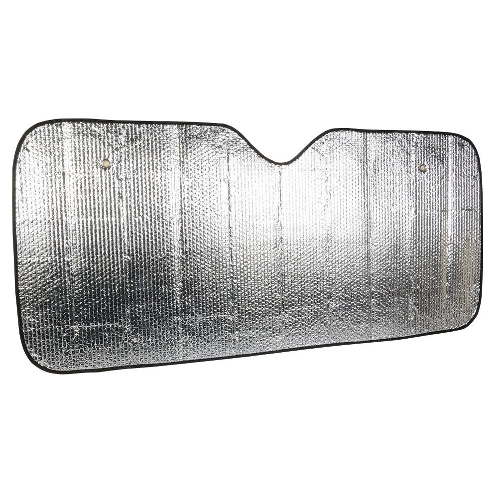 2-sucker car windshield sun shade with bubble wrap and aluminium sheet on two sides 2-sucker car windshield sun shade with bubble wrap and aluminium sheet on two sides