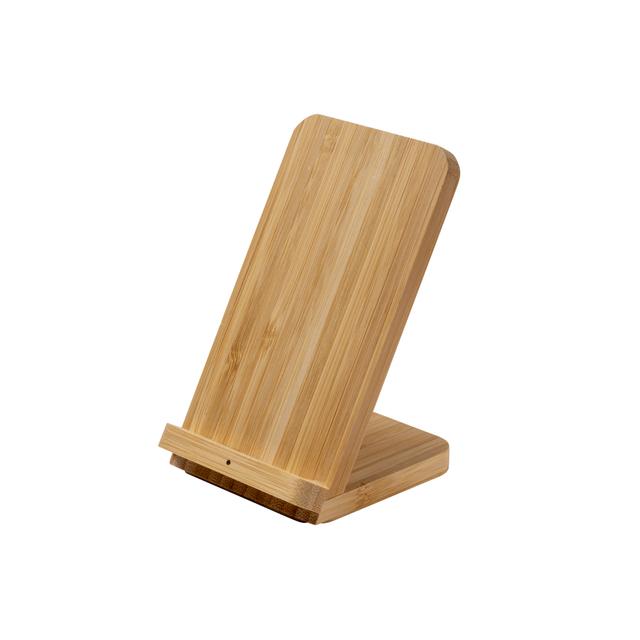 Bamboo wireless  charger. output: dc5v/1a(5w)