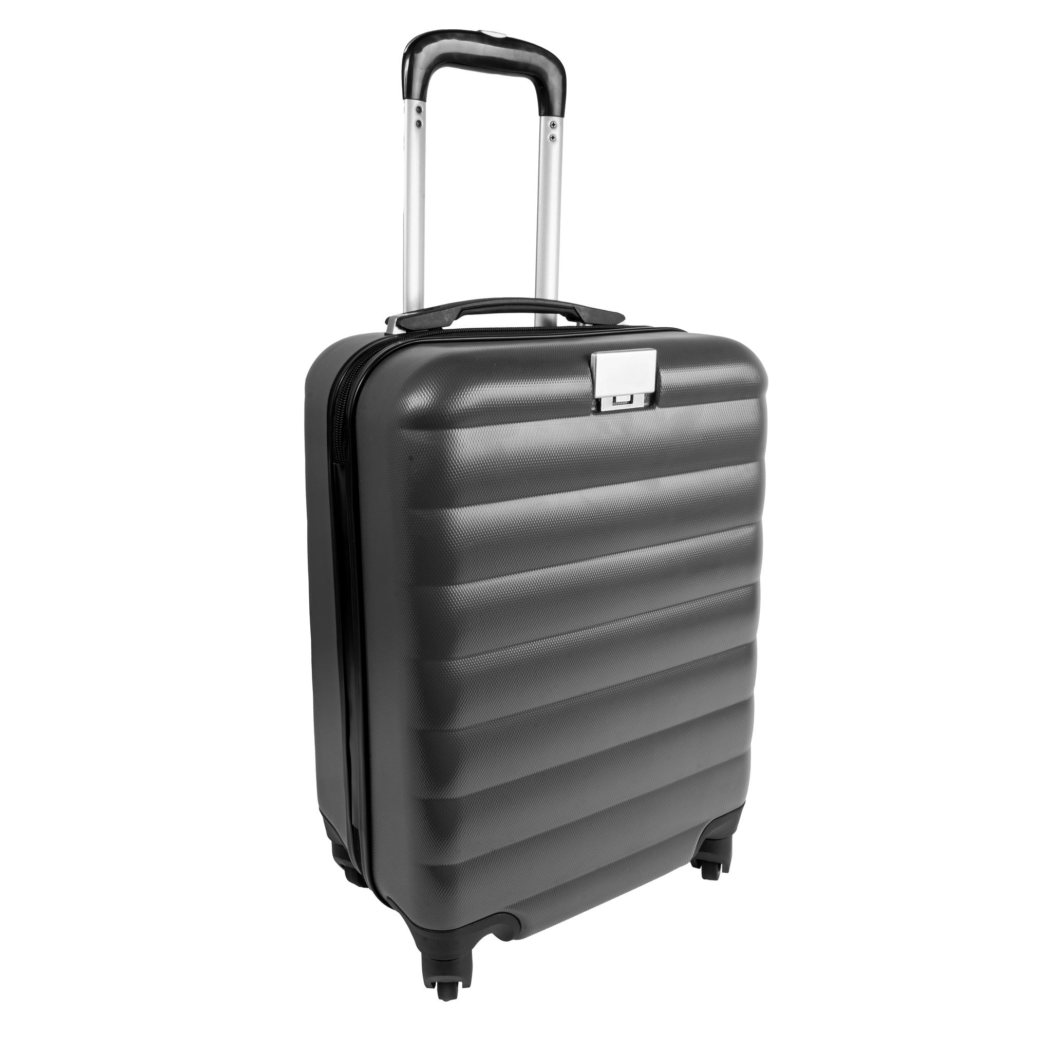 Trolley rigide de 20 pouces en ABS avec fermeture de sécurité et 4 roues pivotantes Trolley rigide de 20 pouces en ABS avec fermeture de sécurité et 4 roues pivotantes