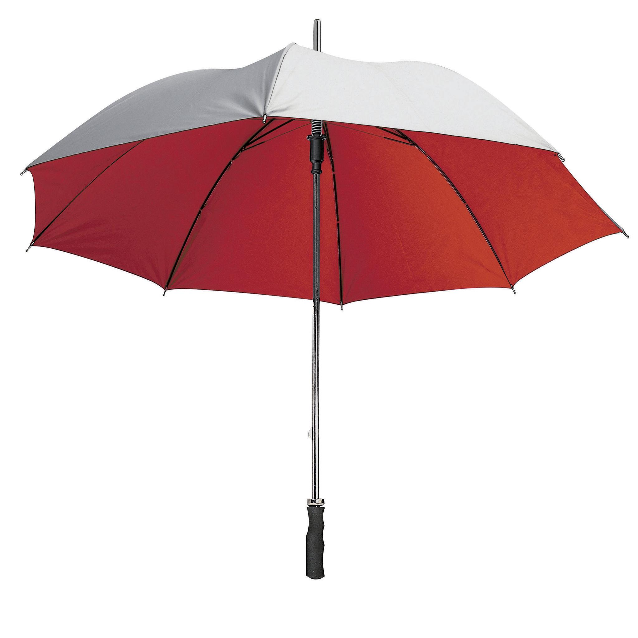 Parapluie Luxe automatique, type "Golf", fût et poignées métalliques, poignée droite en c Parapluie Luxe automatique, type "Golf", fût et poignées métalliques, poignée droite en c