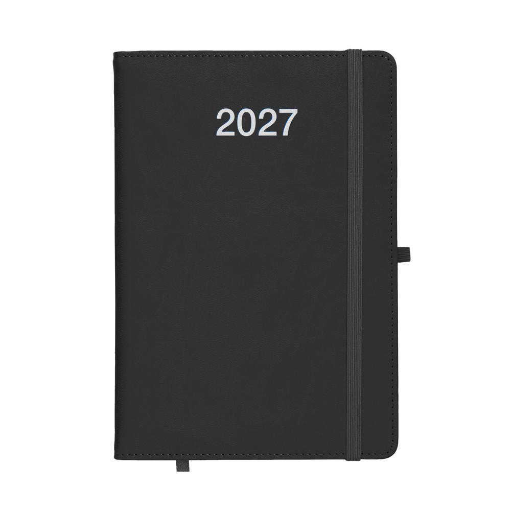 Agenda journalier 2027, couverture rigide en PU thermocollé avec piqûres sur les bords Agenda journalier 2027, couverture rigide en PU thermocollé avec piqûres sur les bords