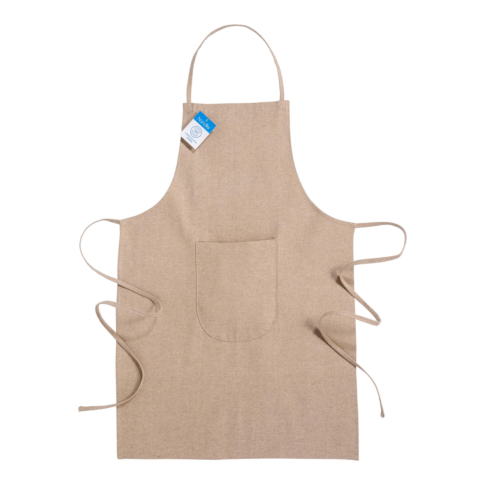 Delantal de cocina largo de algodón reciclado con certificación GRS (280 g/m2) Delantal de cocina largo de algodón reciclado con certificación GRS (280 g/m2)