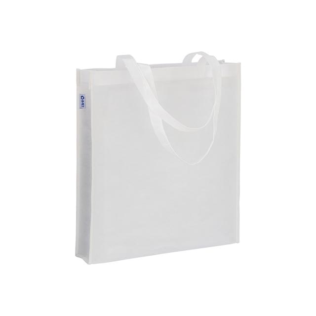 80 g/m2 r-pet shopping bag , with 65 cm long handles and gusset