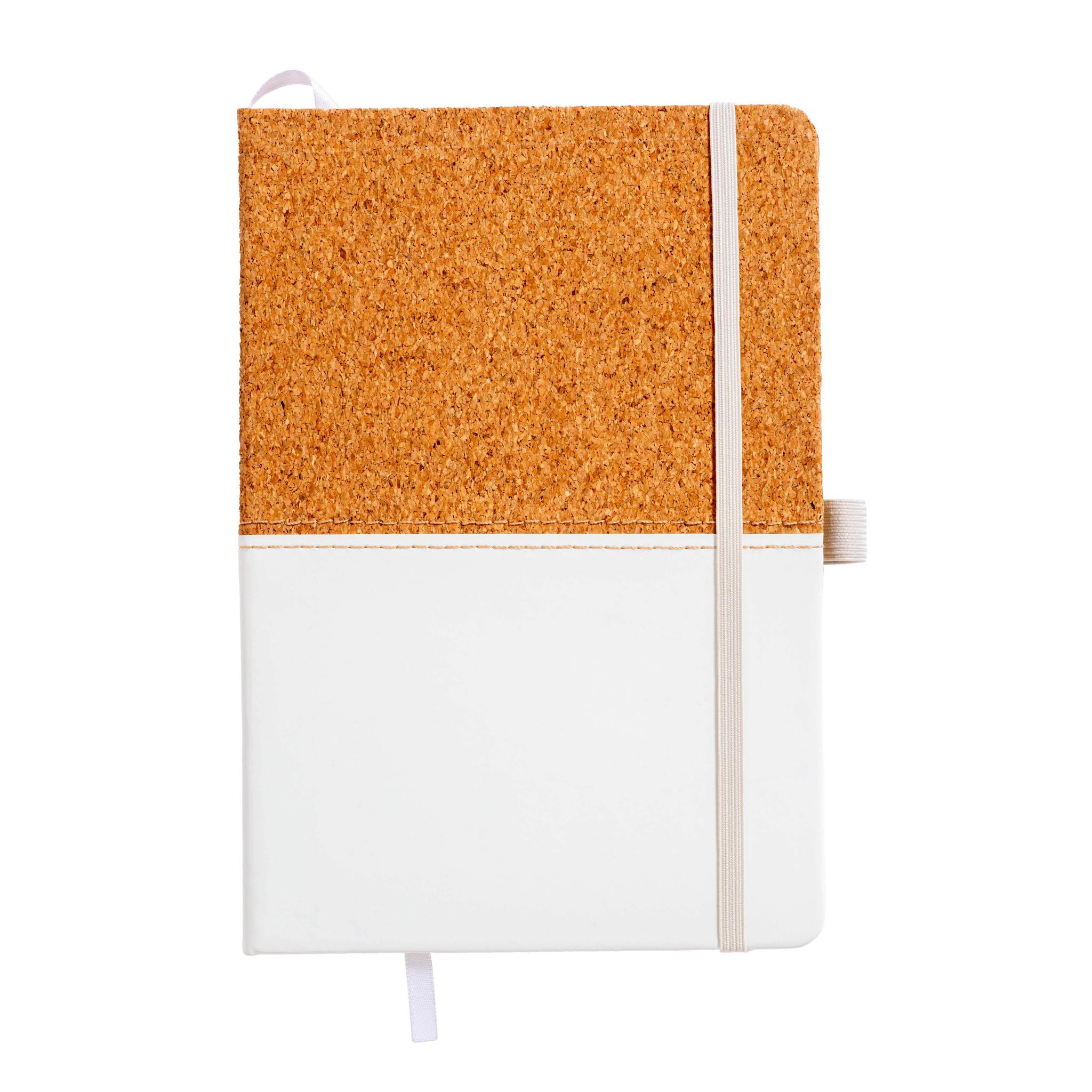 Carnet en liège et PU, feuilles lignées de couleur ivoire, 80 pag. de 70 gr,papier recyclé Carnet en liège et PU, feuilles lignées de couleur ivoire, 80 pag. de 70 gr,papier recyclé