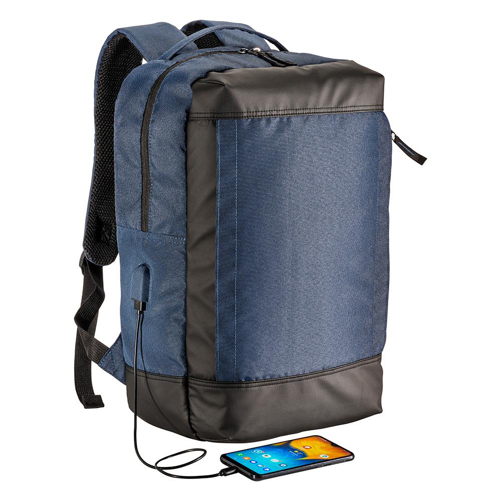 Laptop-Rucksack aus recyceltem Polyester mit ökologischer Färbung Laptop-Rucksack aus recyceltem Polyester mit ökologischer Färbung