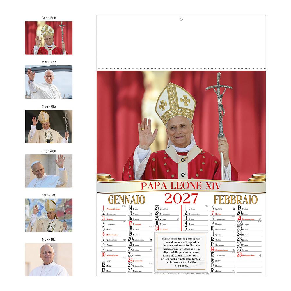Wandkalender 2027, Monatskalender, 6 illustrierte Blatter aus gestrichenem Papier 130 g/m2 Wandkalender 2027, Monatskalender, 6 illustrierte Blatter aus gestrichenem Papier 130 g/m2