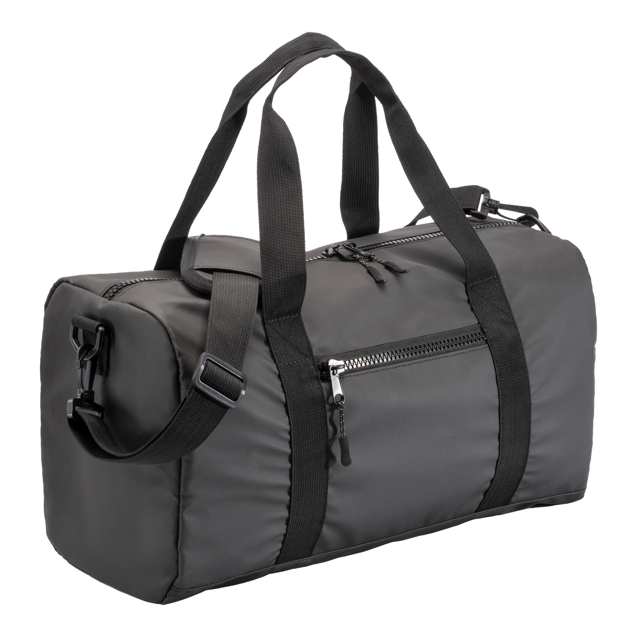 Borsa Duffle in poliestere water resistant. Tracolla regolabile e removibile con fibbia Borsa Duffle in poliestere water resistant. Tracolla regolabile e removibile con fibbia