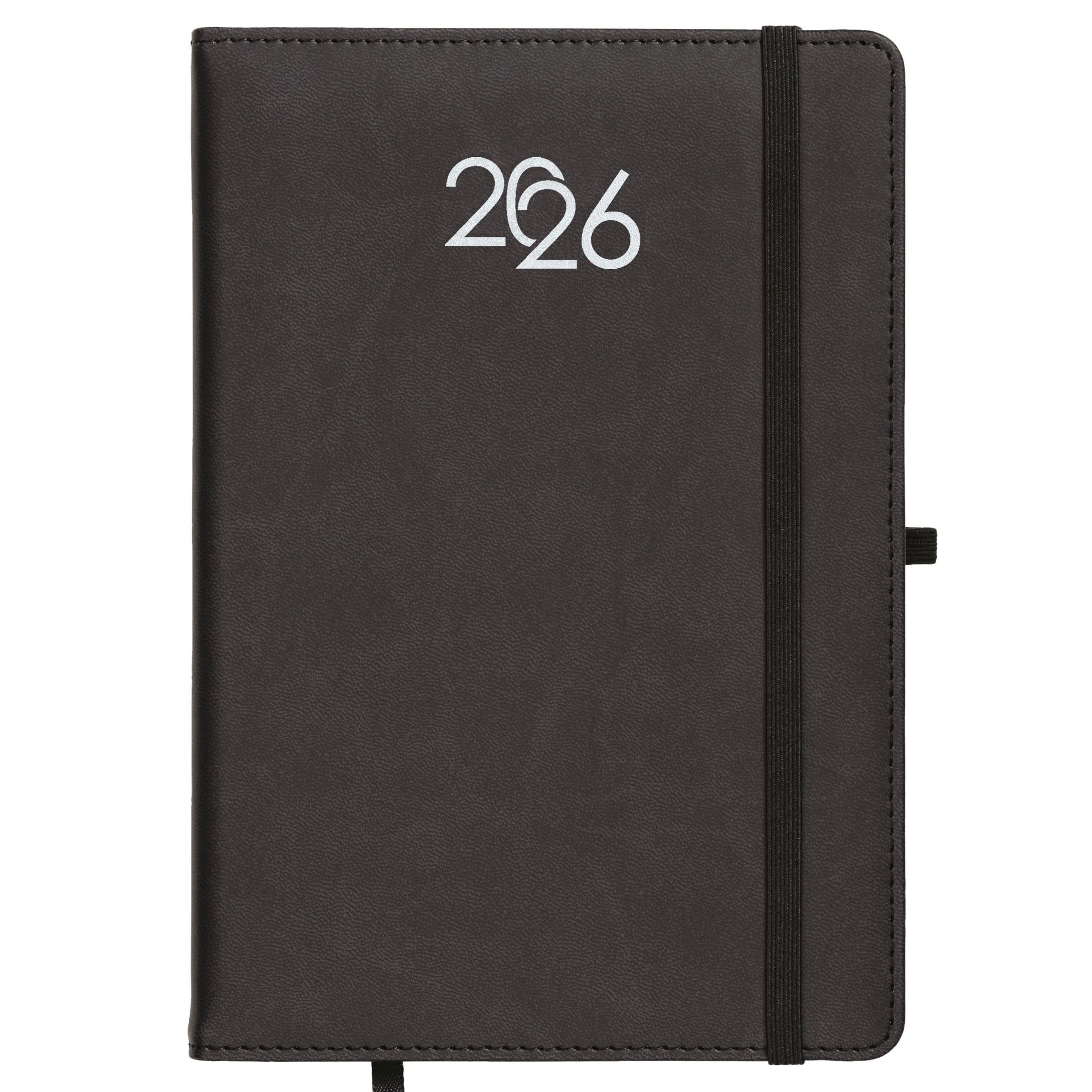 Daily planner 2026, thermo-varnished PU hardcover with perimeter stitching Daily planner 2026, thermo-varnished PU hardcover with perimeter stitching