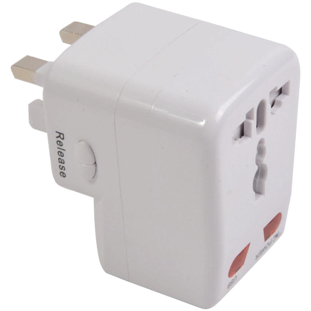 Adaptateur prise universelle avec entrée USB. Input 100-125V 6A ou 220-250V 6A. ATTENTION Adaptateur prise universelle avec entrée USB. Input 100-125V 6A ou 220-250V 6A. ATTENTION