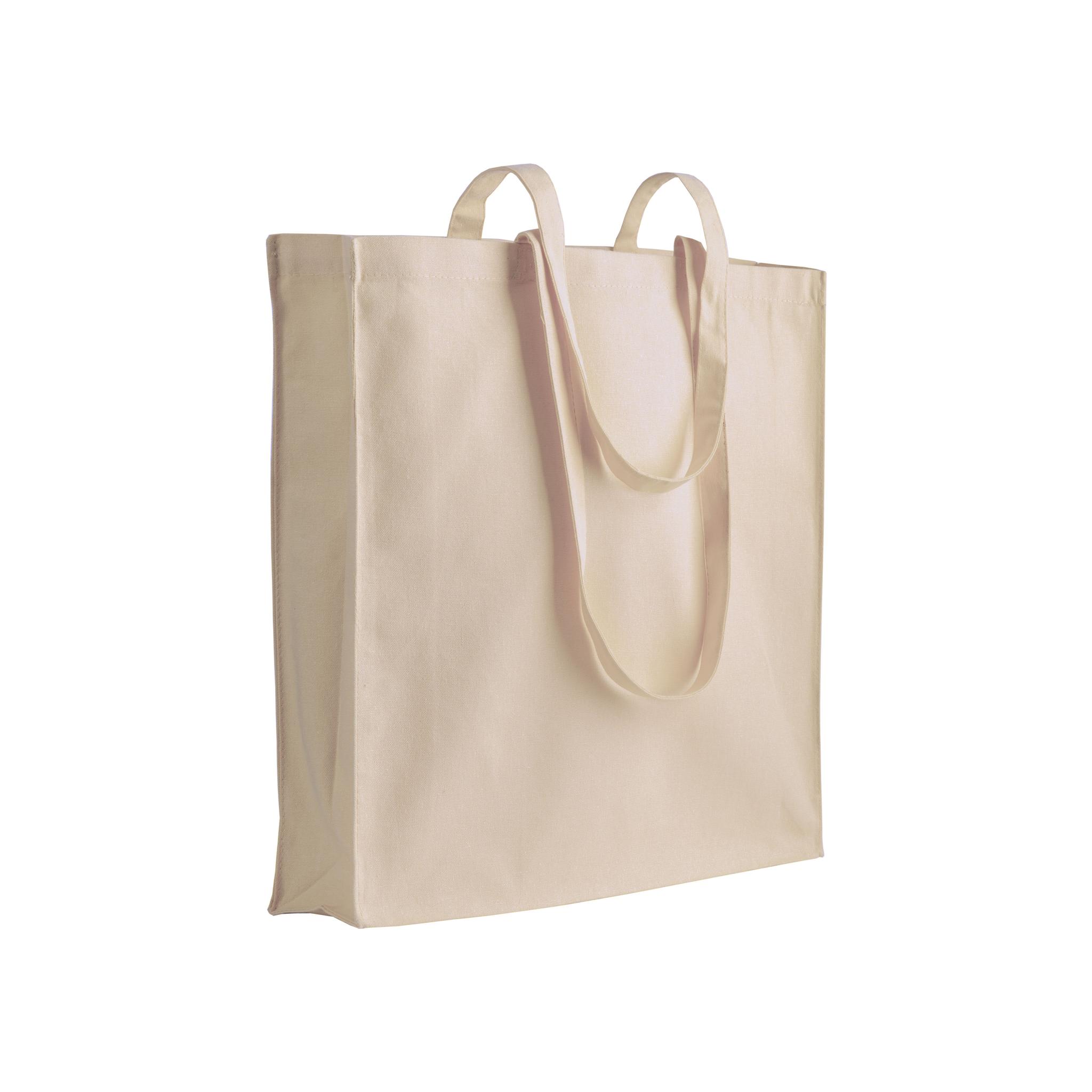Tote bag uni en coton recycle 280 g/m2. Avec soufflet Tote bag uni en coton recycle 280 g/m2. Avec soufflet