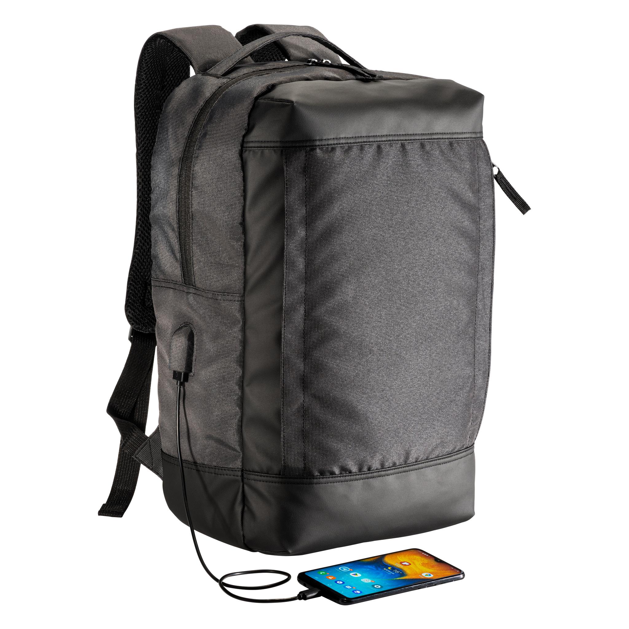 Recycled polyester laptop backpack with ecological dyeing Recycled polyester laptop backpack with ecological dyeing