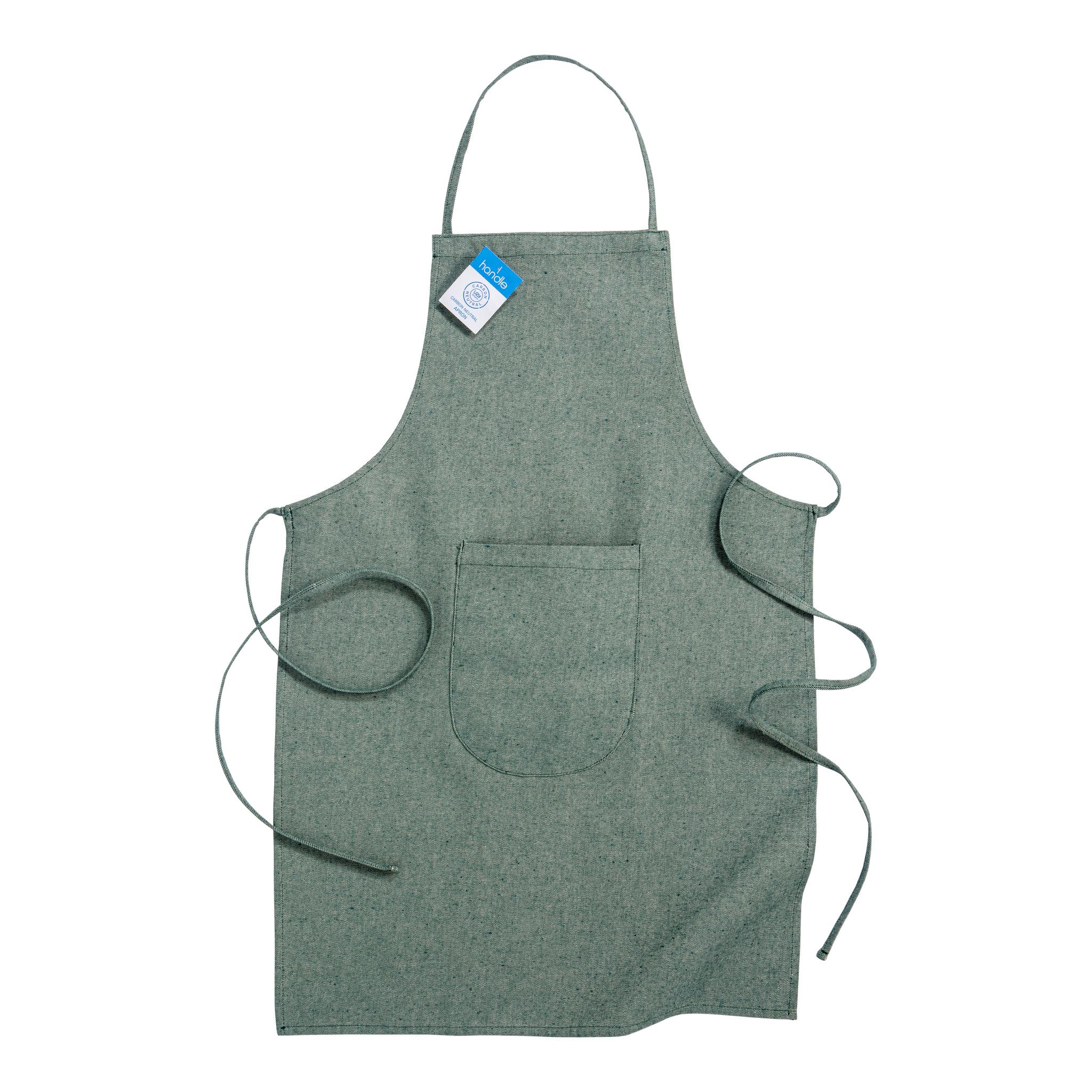 Long kitchen apron in GRS-certified recycled cotton (280 g/m2) Long kitchen apron in GRS-certified recycled cotton (280 g/m2)