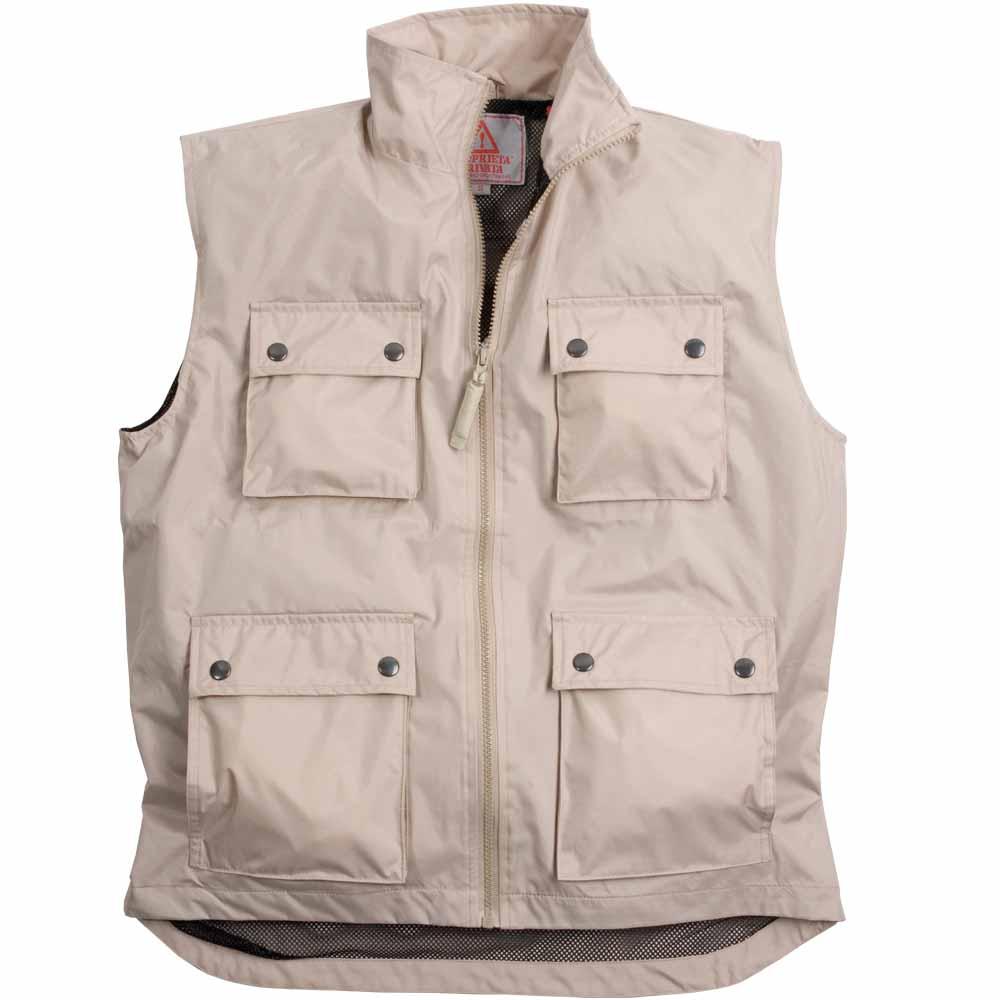 Gilet multipoche sans manche en polyester doublé à l'intérieur en filet Pongee. Tailles : Gilet multipoche sans manche en polyester doublé à l'intérieur en filet Pongee. Tailles :