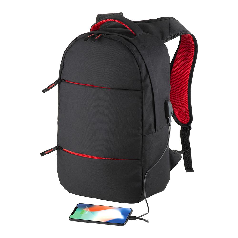 Mochila para ordenador de poliéster. Bolsillo principal para portátil y 3 bolsillos Mochila para ordenador de poliéster. Bolsillo principal para portátil y 3 bolsillos