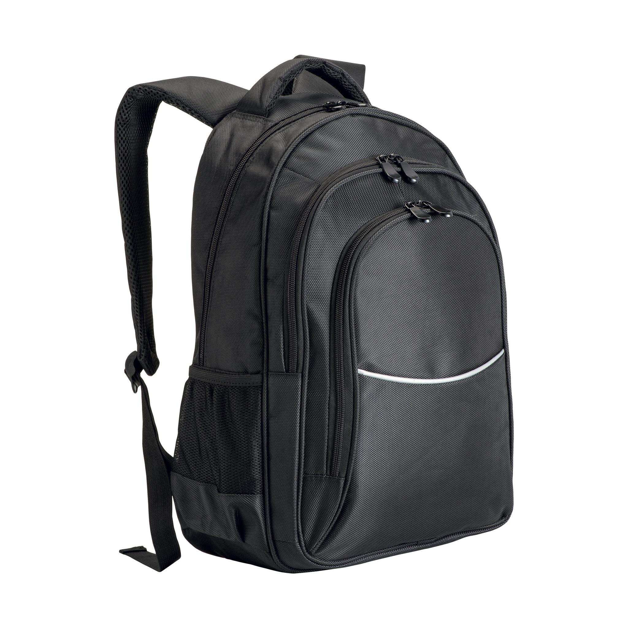 Sac à dos porte-ordinateur en polyester 1680D avec 3 poches. Poche principale porte-pc Sac à dos porte-ordinateur en polyester 1680D avec 3 poches. Poche principale porte-pc