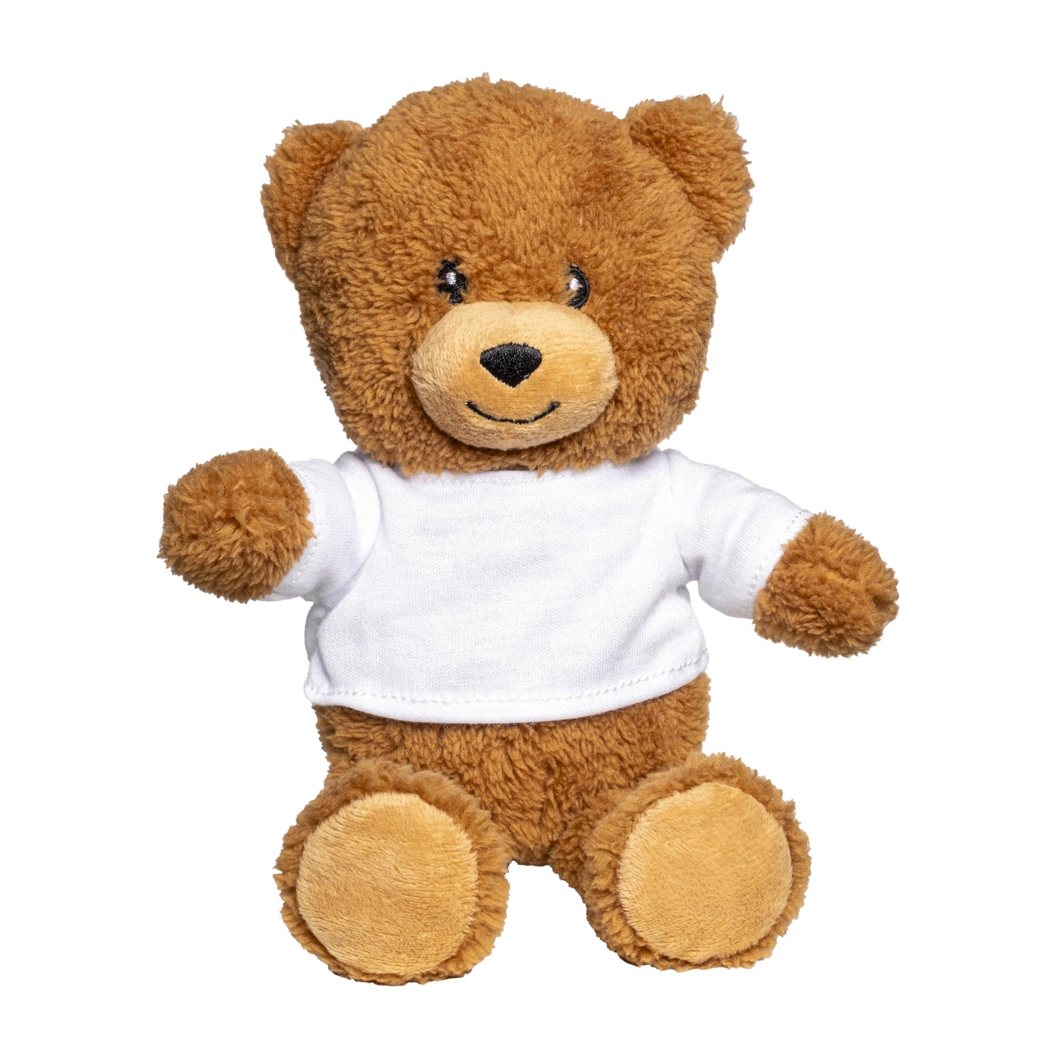 Ourson en polyester avec t-shirt personnalisable Ourson en polyester avec t-shirt personnalisable