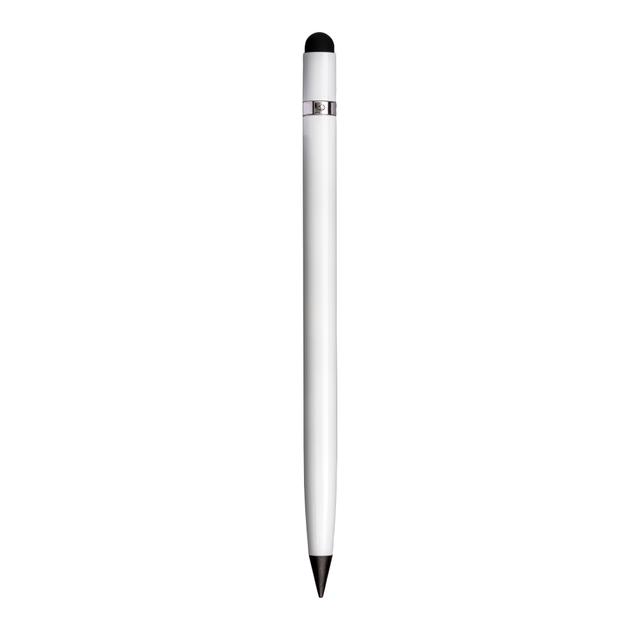 Long-lasting erasable aluminum pencil with touch screen eraser and eraser