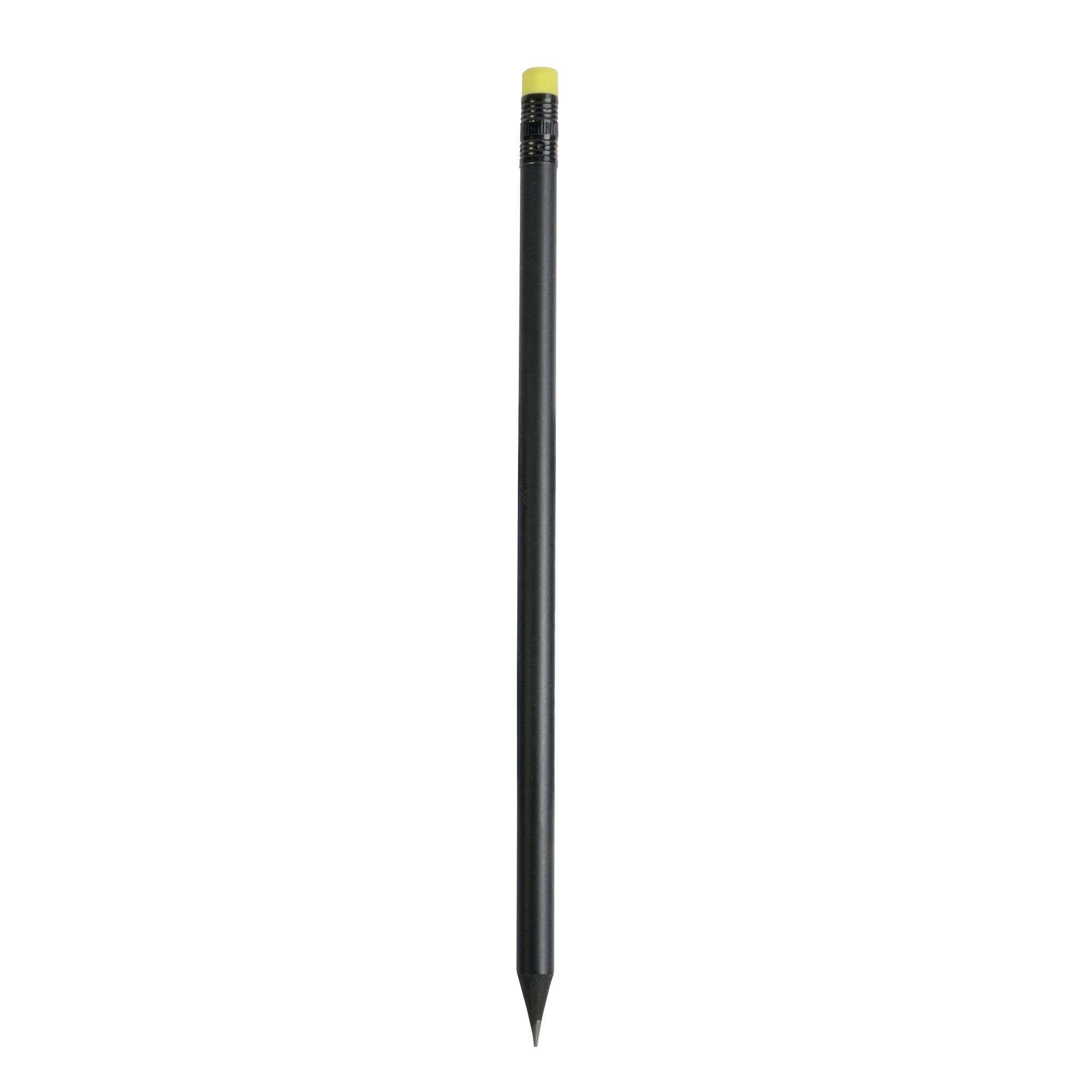 Sharpened cylinder pencil with colored eraser | SIPEC