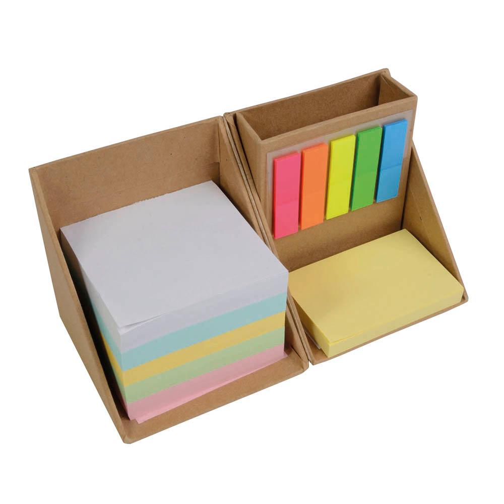 Cardborad Note Sticky note holder and cubic cardboard penholder | SIPEC