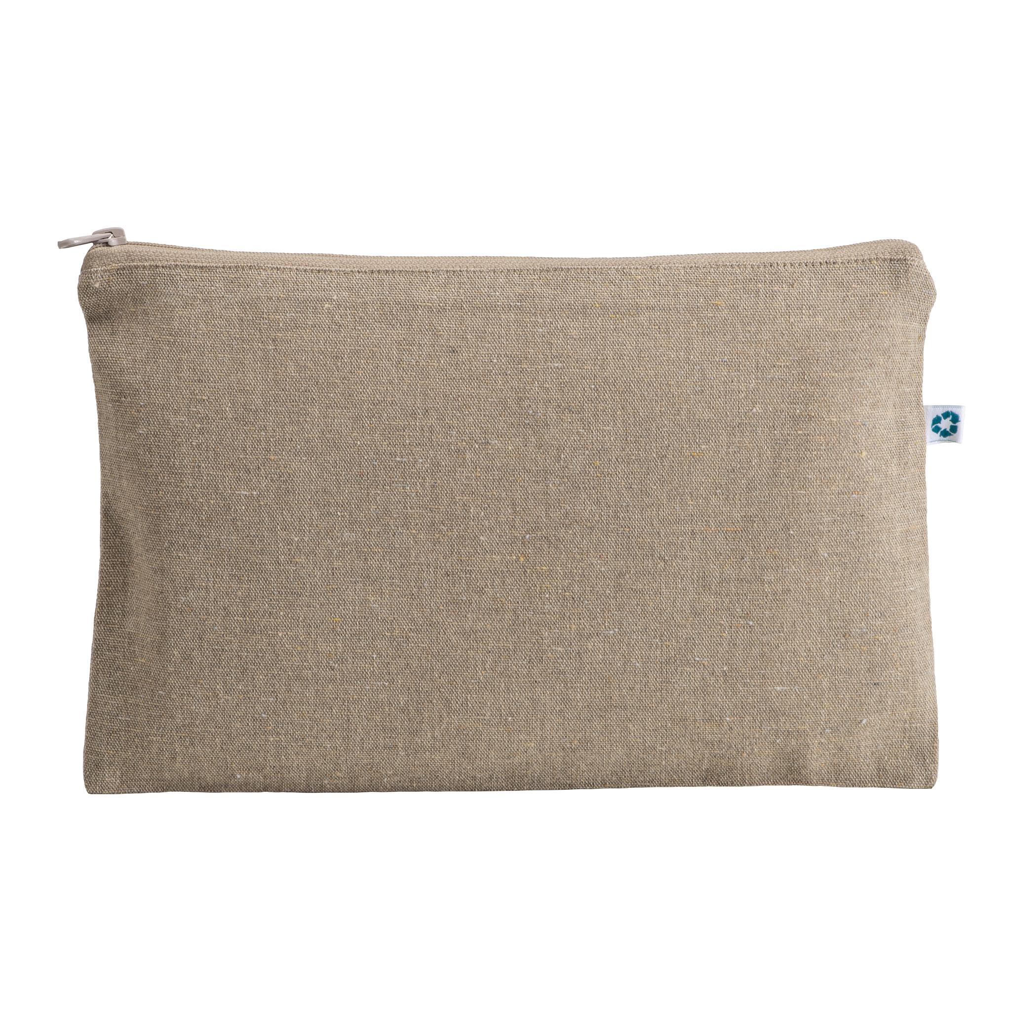Cotto Case Recycled cotton beauty case 150 g/m2, with zipper. | SIPEC