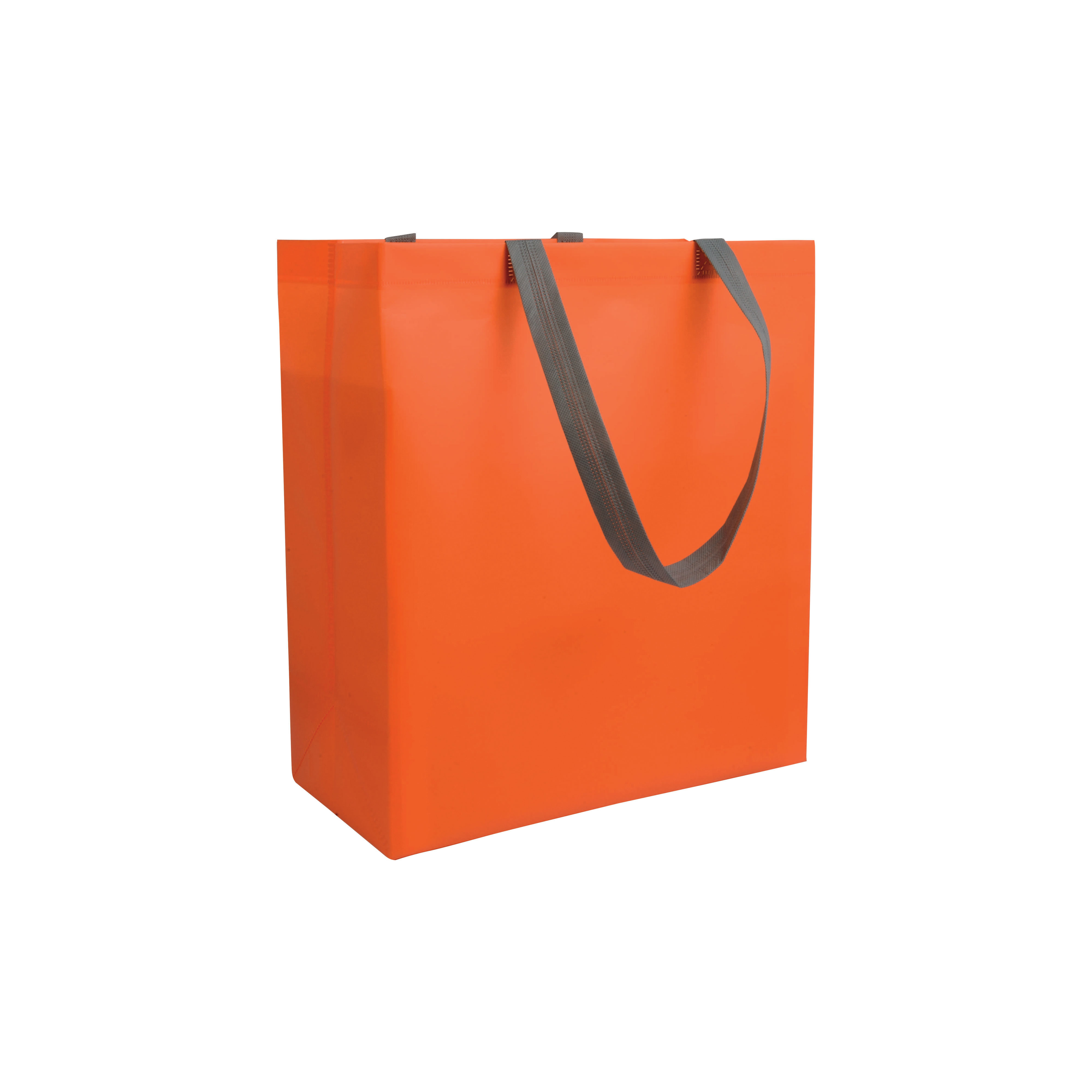 Laminated, heatsealed 100 g/m2 nonwoven fabric shopping bag with