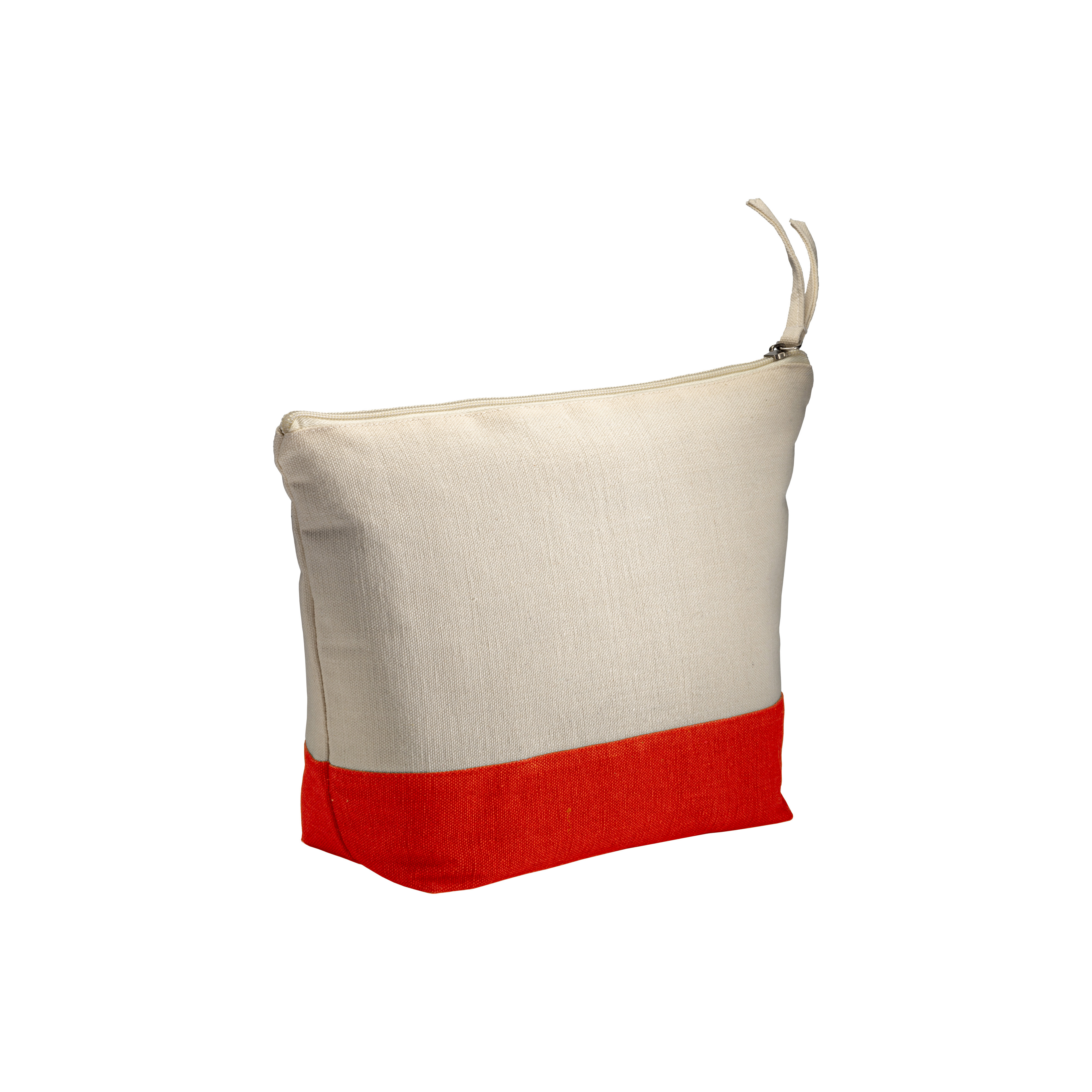 Beauty Case Da Viaggio In Cotone Con Motivo Floreale | Trousse Portatile Per Trucco E Toeletta | Bianco | Regalo Per Donna E Ragazza
