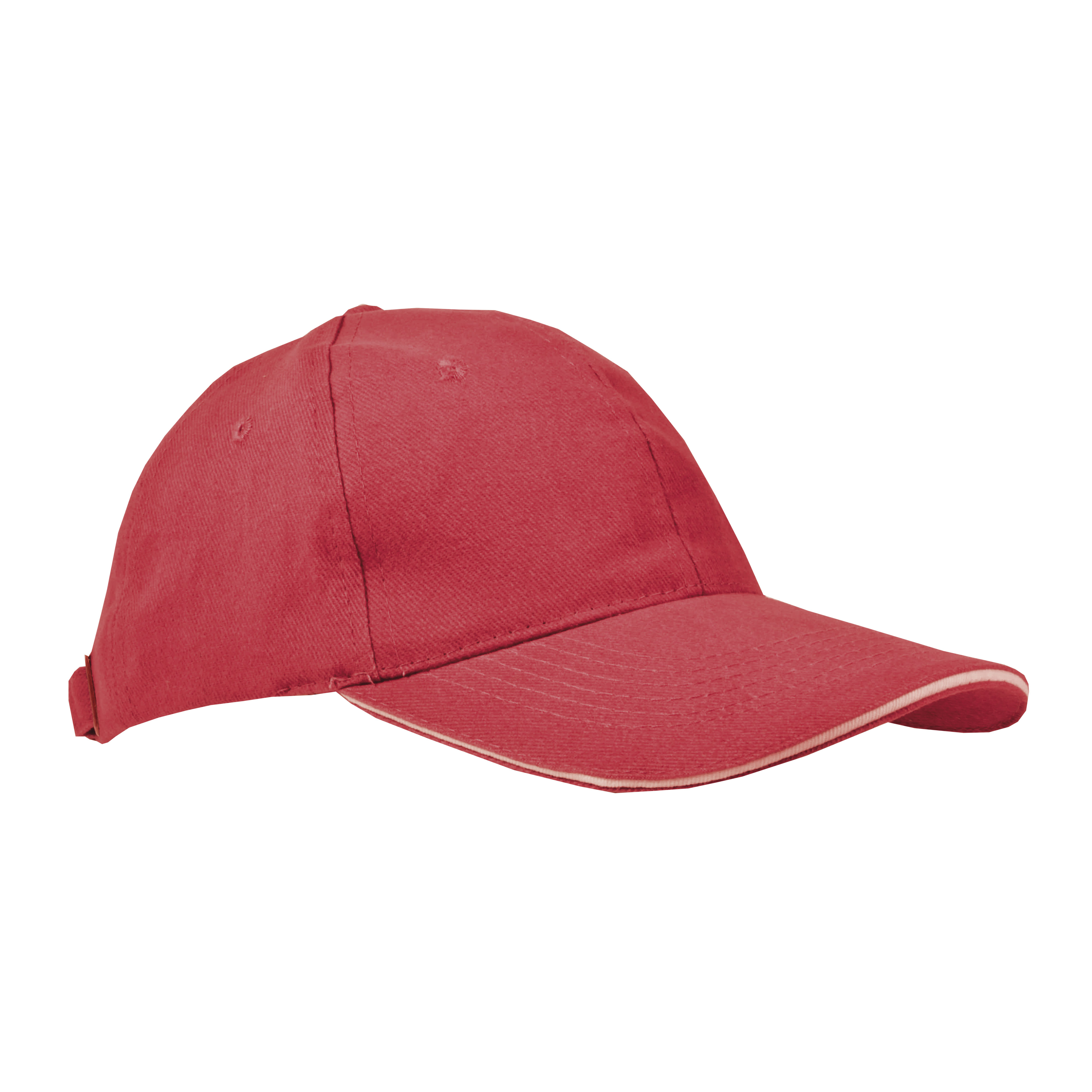 Thick cotton 6-panel cap with sandwich 
