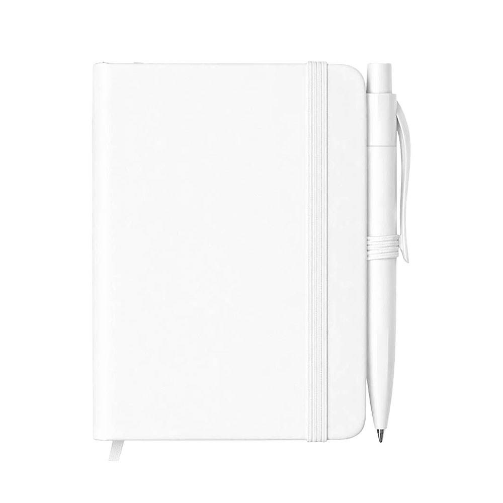 Set taccuino con copertina rigida in PU e mini penna | SIPEC