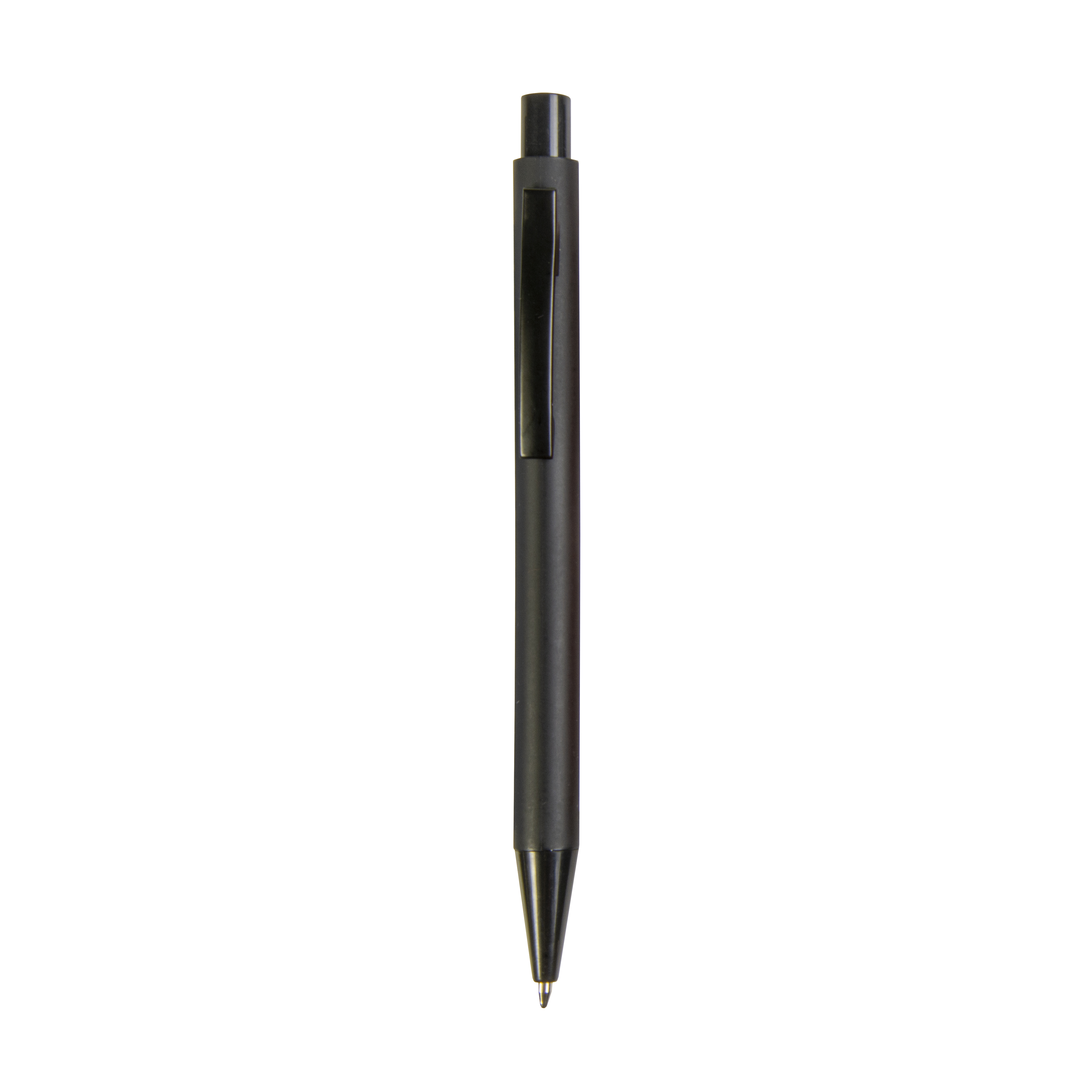 Penna sfera a scatto in plastica con clip metallo