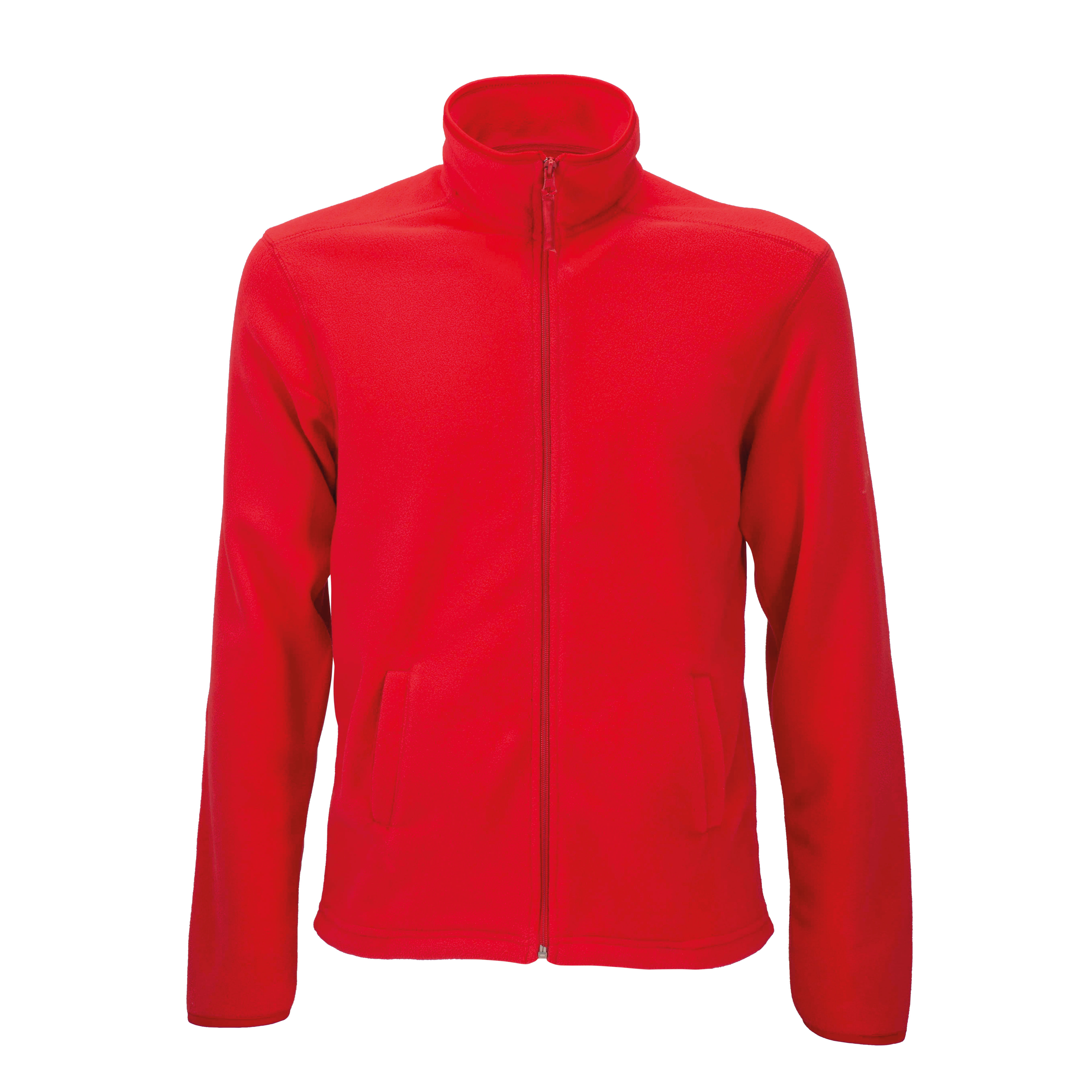 Felpa Da Uomo A Zip Intera In Micropolar Con 2 Tasche Chiusura Zip Sipec